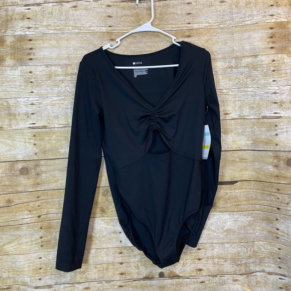 Zella cutout bodysuit leotard EEUC Nordstrom L large - Picture 3 of 6